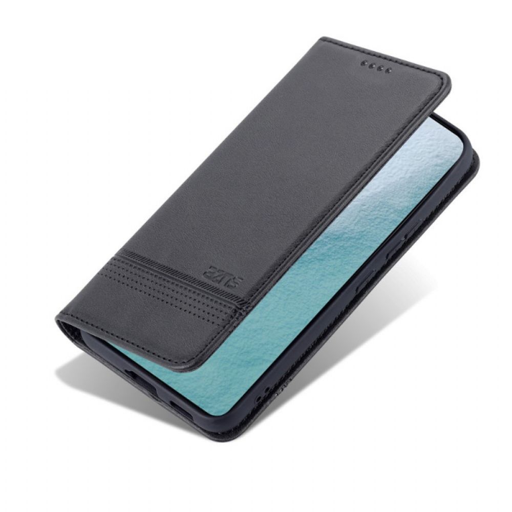 Bescherming Hoesje voor Samsung Galaxy S22 5G Folio-hoesje Azns Lederen Stijl