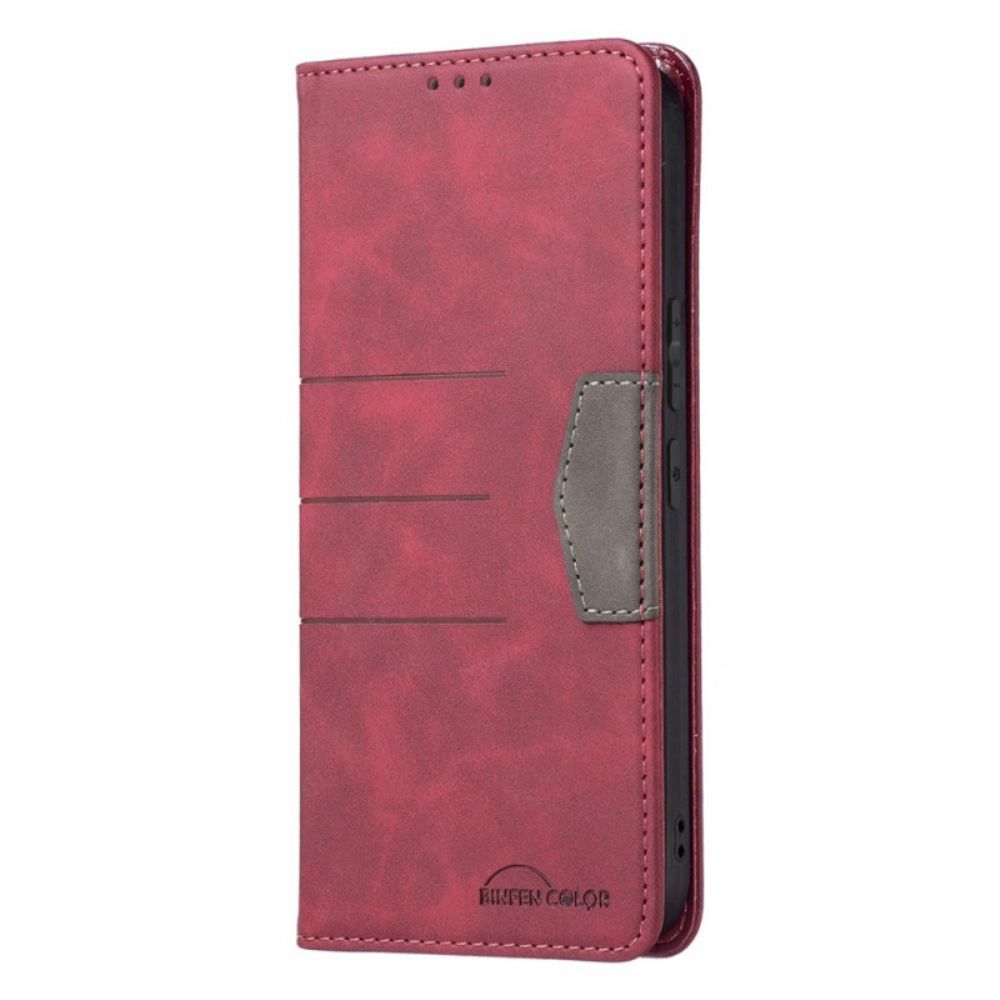 Bescherming Hoesje voor Samsung Galaxy S22 5G Folio-hoesje Binfen-kleur