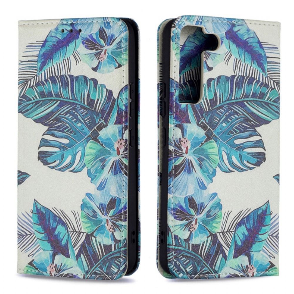 Bescherming Hoesje voor Samsung Galaxy S22 5G Folio-hoesje Bladeren