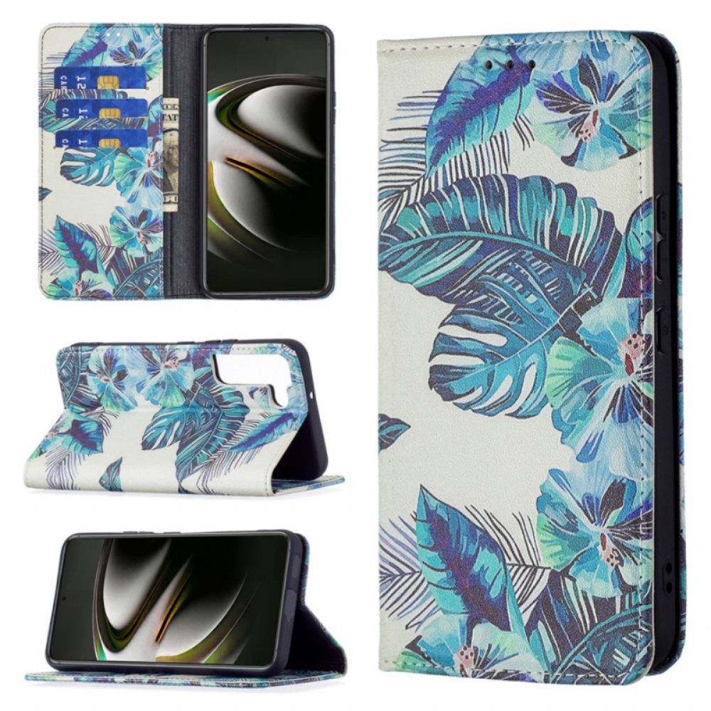 Bescherming Hoesje voor Samsung Galaxy S22 5G Folio-hoesje Bladeren