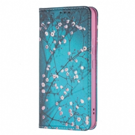 Bescherming Hoesje voor Samsung Galaxy S22 5G Folio-hoesje Bloeiende Takken