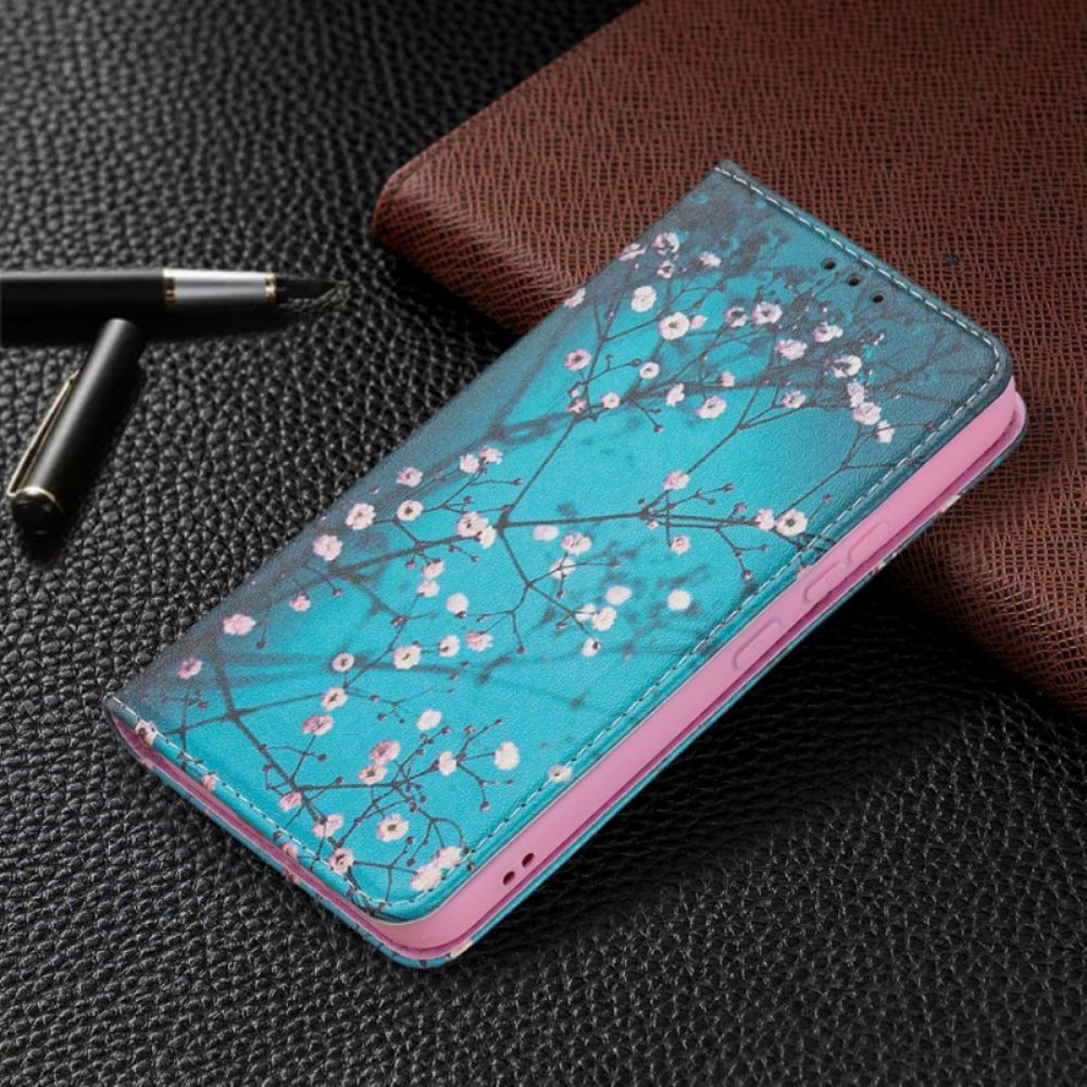 Bescherming Hoesje voor Samsung Galaxy S22 5G Folio-hoesje Bloeiende Takken