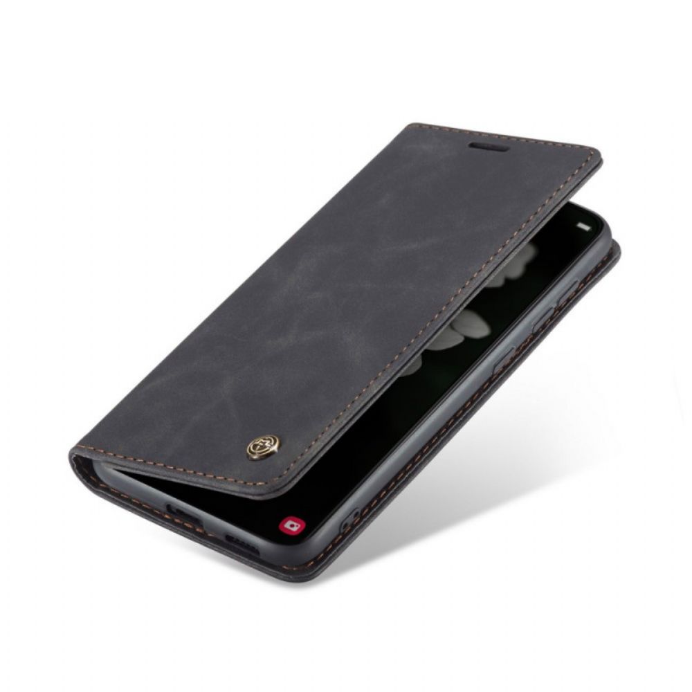 Bescherming Hoesje voor Samsung Galaxy S22 5G Folio-hoesje Caseme Kunstleer