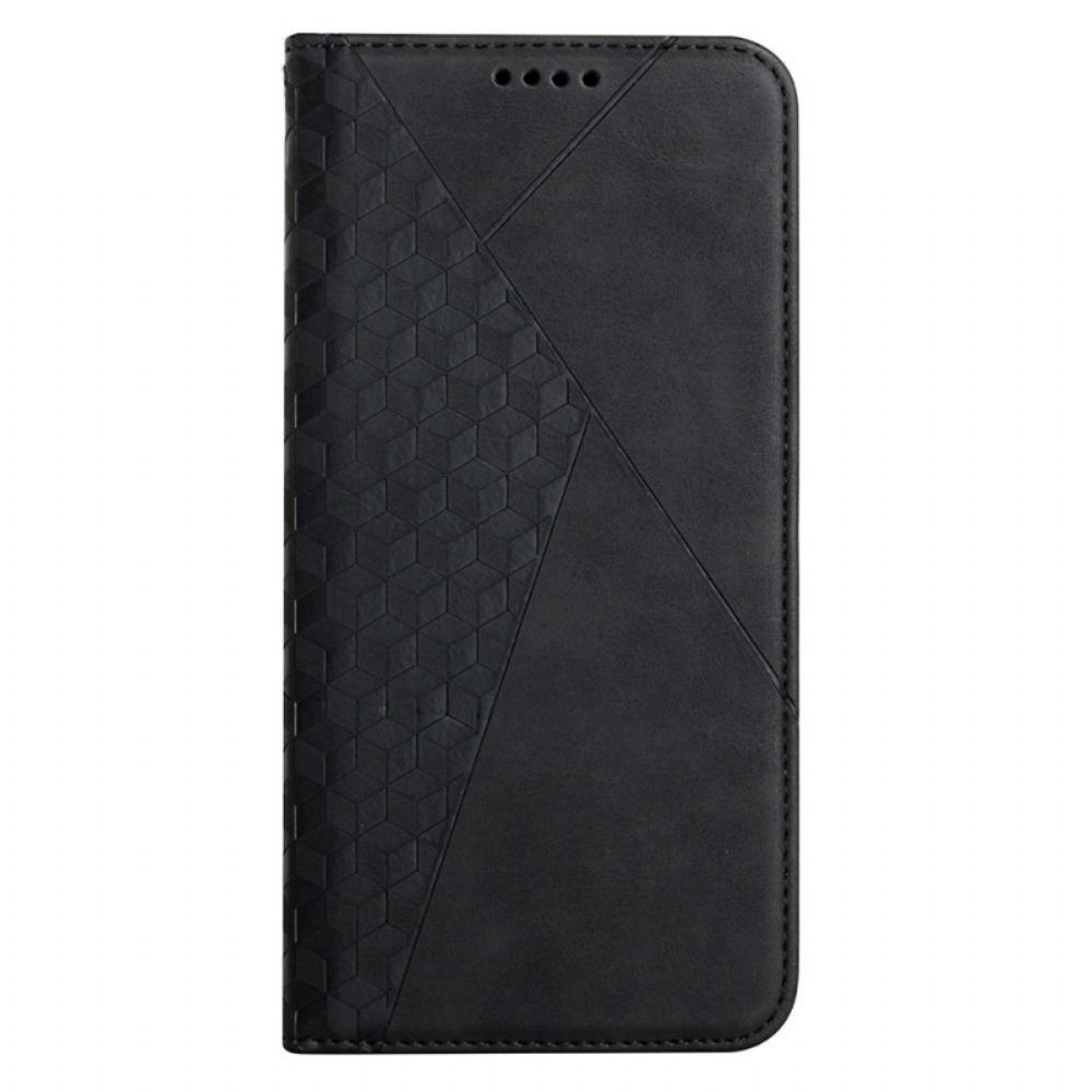 Bescherming Hoesje voor Samsung Galaxy S22 5G Folio-hoesje Diamond Textuur Leder Stijl