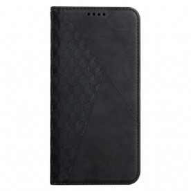 Bescherming Hoesje voor Samsung Galaxy S22 5G Folio-hoesje Diamond Textuur Leder Stijl