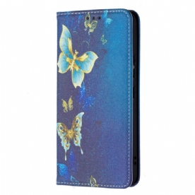 Bescherming Hoesje voor Samsung Galaxy S22 5G Folio-hoesje Kleurrijke Vlinders