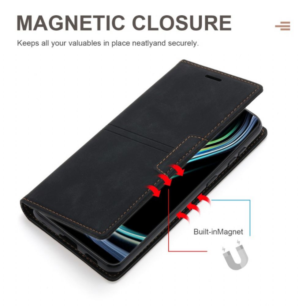 Bescherming Hoesje voor Samsung Galaxy S22 5G Folio-hoesje Lederen Stijl Couture Magnetische Sluiting