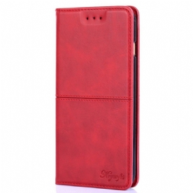 Bescherming Hoesje voor Samsung Galaxy S22 5G Folio-hoesje Leerstijl Naaien