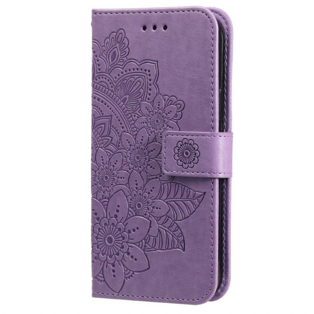 Flip Case voor Samsung Galaxy S22 5G Bloemenmandala