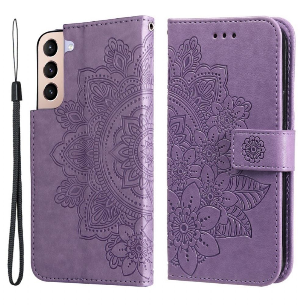 Flip Case voor Samsung Galaxy S22 5G Bloemenmandala