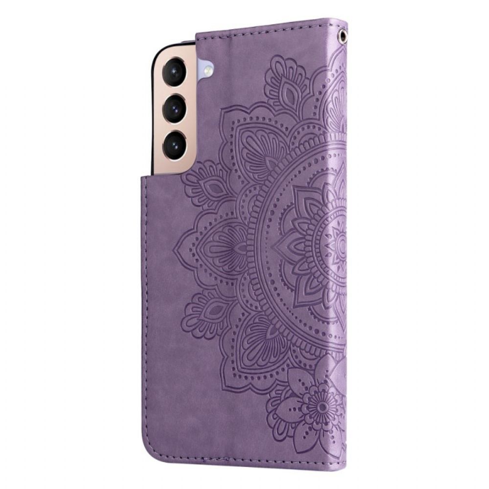 Flip Case voor Samsung Galaxy S22 5G Bloemenmandala