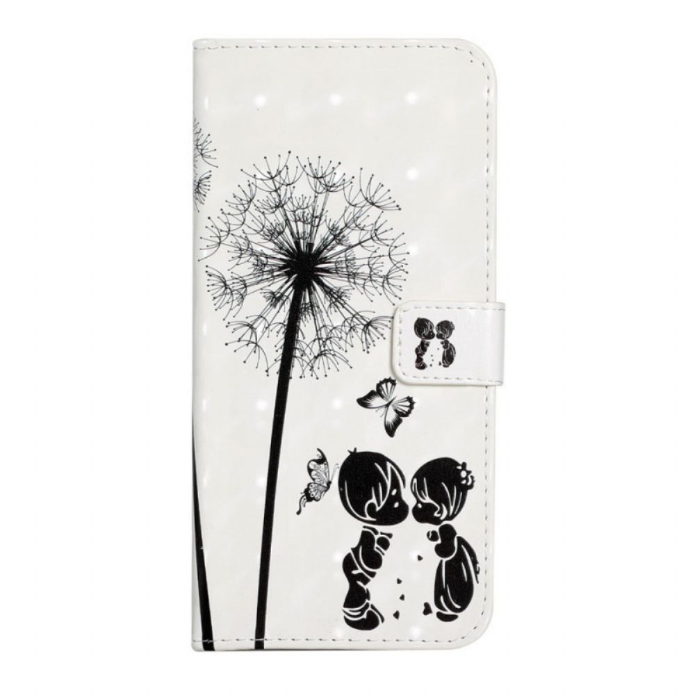 Folio-hoesje voor Samsung Galaxy S22 5G Baby Liefde Paardebloem