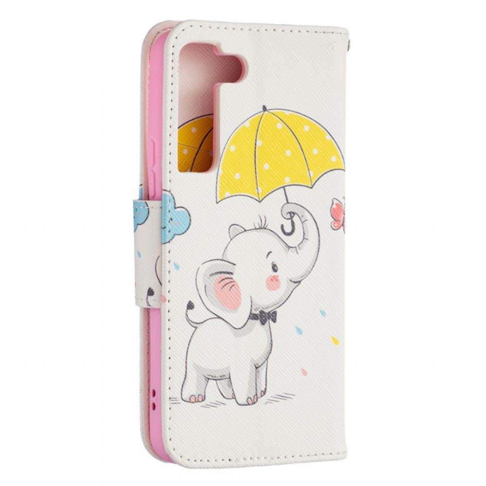 Folio-hoesje voor Samsung Galaxy S22 5G Babyolifant