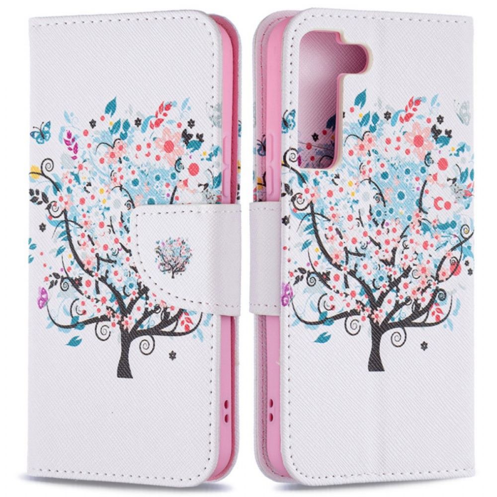 Folio-hoesje voor Samsung Galaxy S22 5G Bloemrijke Boom