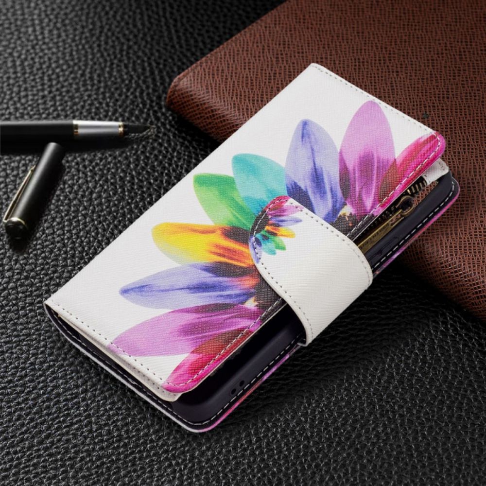 Folio-hoesje voor Samsung Galaxy S22 5G Bloemzak Met Rits