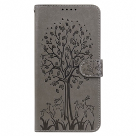 Folio-hoesje voor Samsung Galaxy S22 5G Boom En Hert