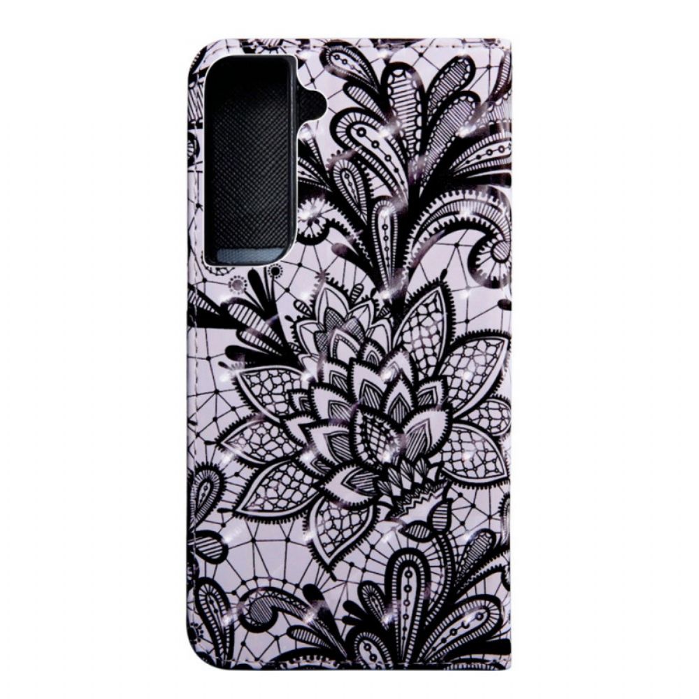 Folio-hoesje voor Samsung Galaxy S22 5G Chique Kant