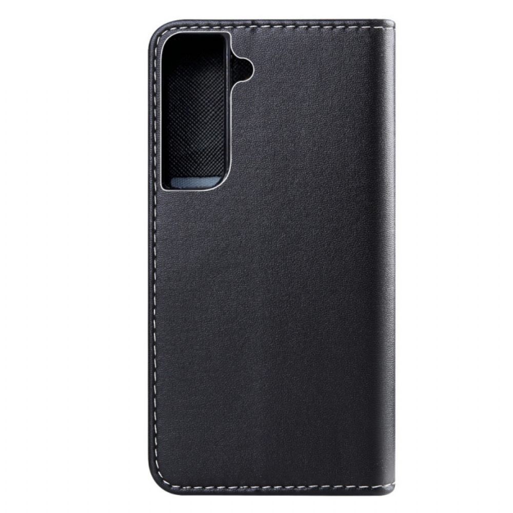 Folio-hoesje voor Samsung Galaxy S22 5G Driekleurig Leereffect