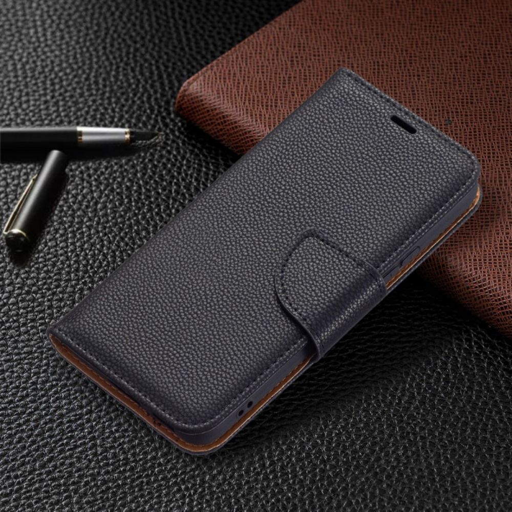 Folio-hoesje voor Samsung Galaxy S22 5G Flip Case Litchi Flap Schuin