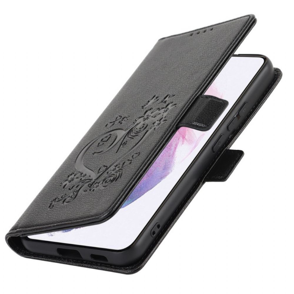 Folio-hoesje voor Samsung Galaxy S22 5G Hart Met Riem