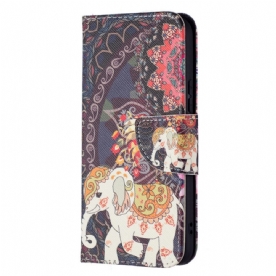 Folio-hoesje voor Samsung Galaxy S22 5G Indische Olifant