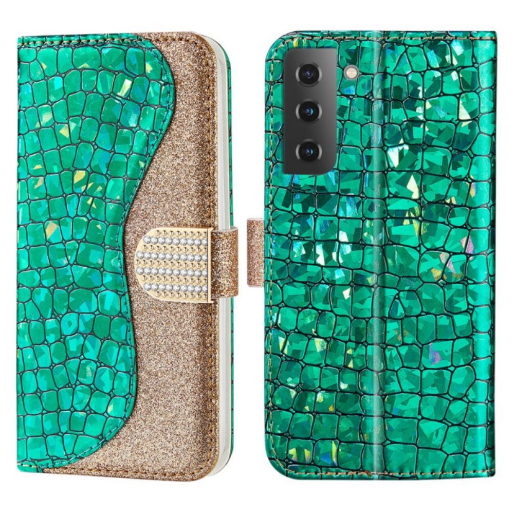 Folio-hoesje voor Samsung Galaxy S22 5G Kroondiamanten