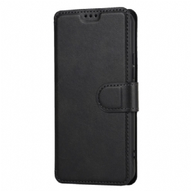 Folio-hoesje voor Samsung Galaxy S22 5G Mat Vintage Leereffect