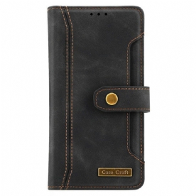 Folio-hoesje voor Samsung Galaxy S22 5G Met Case Craft Riem