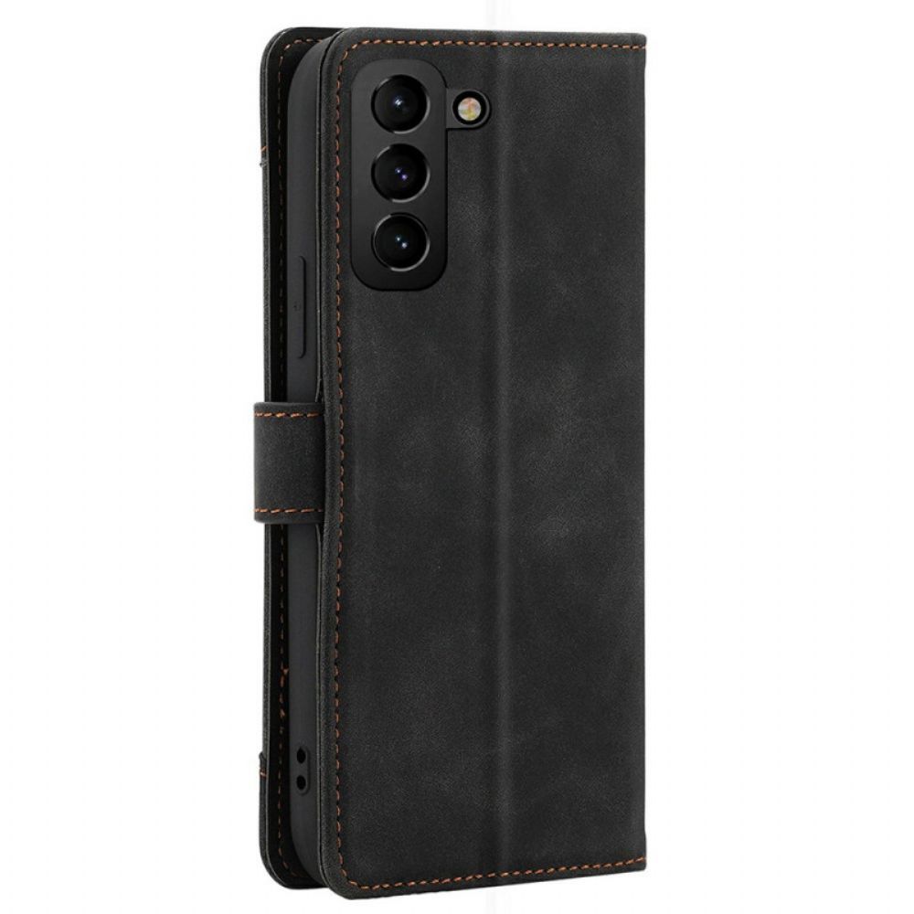 Folio-hoesje voor Samsung Galaxy S22 5G Met Case Craft Riem