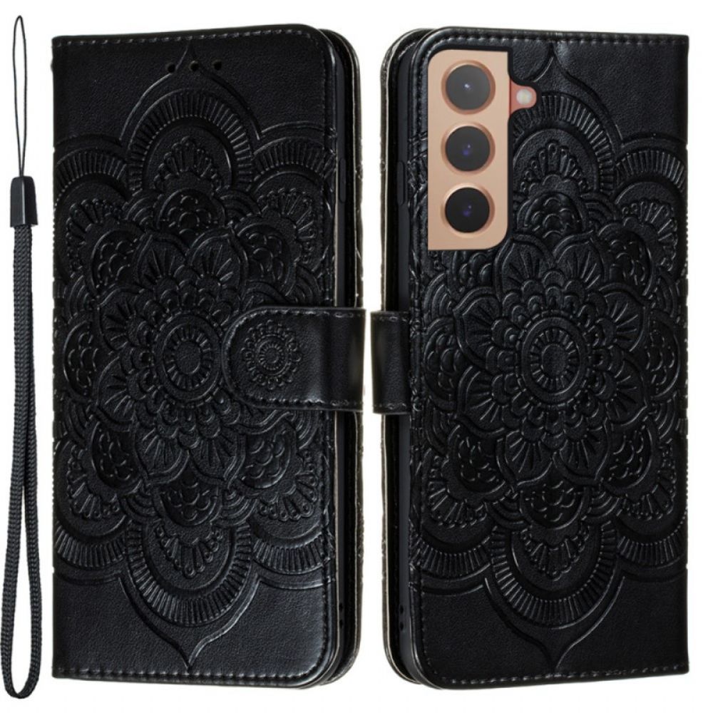 Folio-hoesje voor Samsung Galaxy S22 5G Volledige Mandala