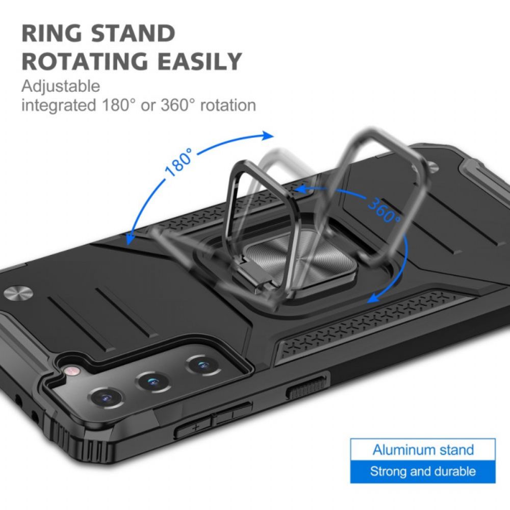 Hoesje voor Samsung Galaxy S22 5G Afneembare Ringsteun