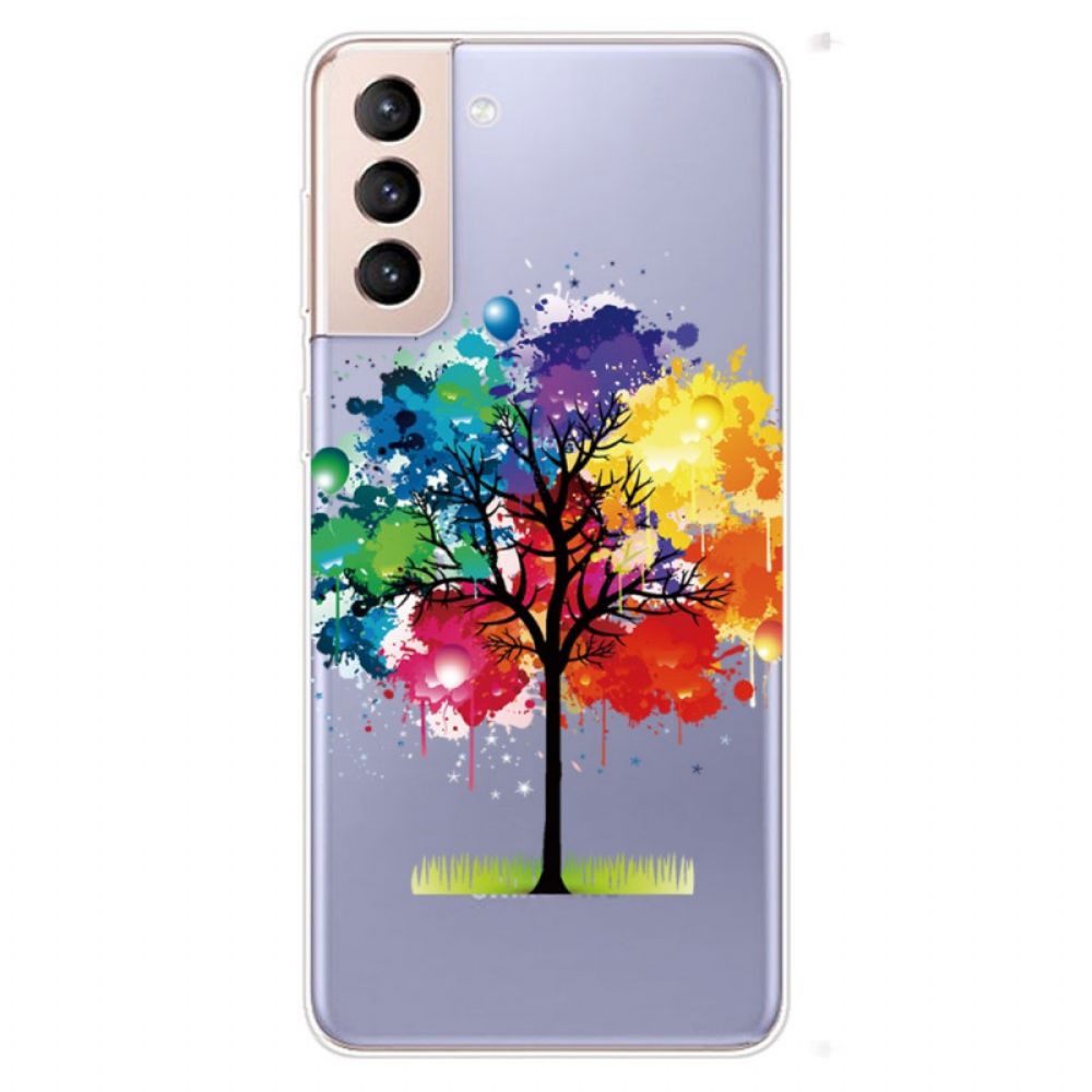 Hoesje voor Samsung Galaxy S22 5G Aquarel Boom