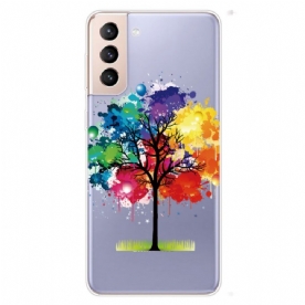 Hoesje voor Samsung Galaxy S22 5G Aquarel Boom