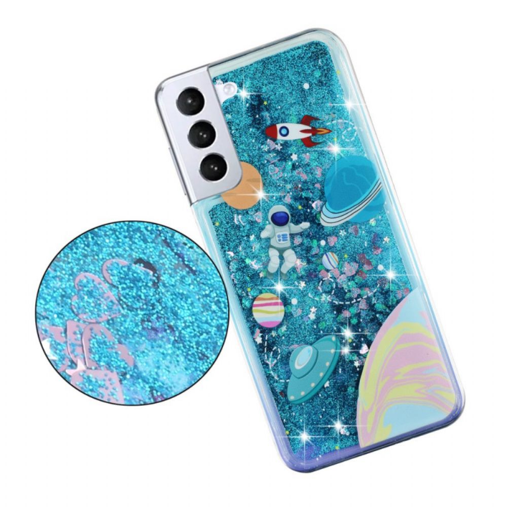 Hoesje voor Samsung Galaxy S22 5G Glitterruimte