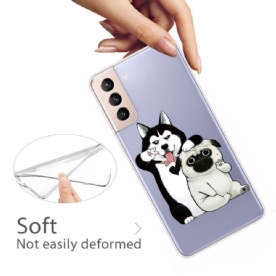 Hoesje voor Samsung Galaxy S22 5G Grappige Honden