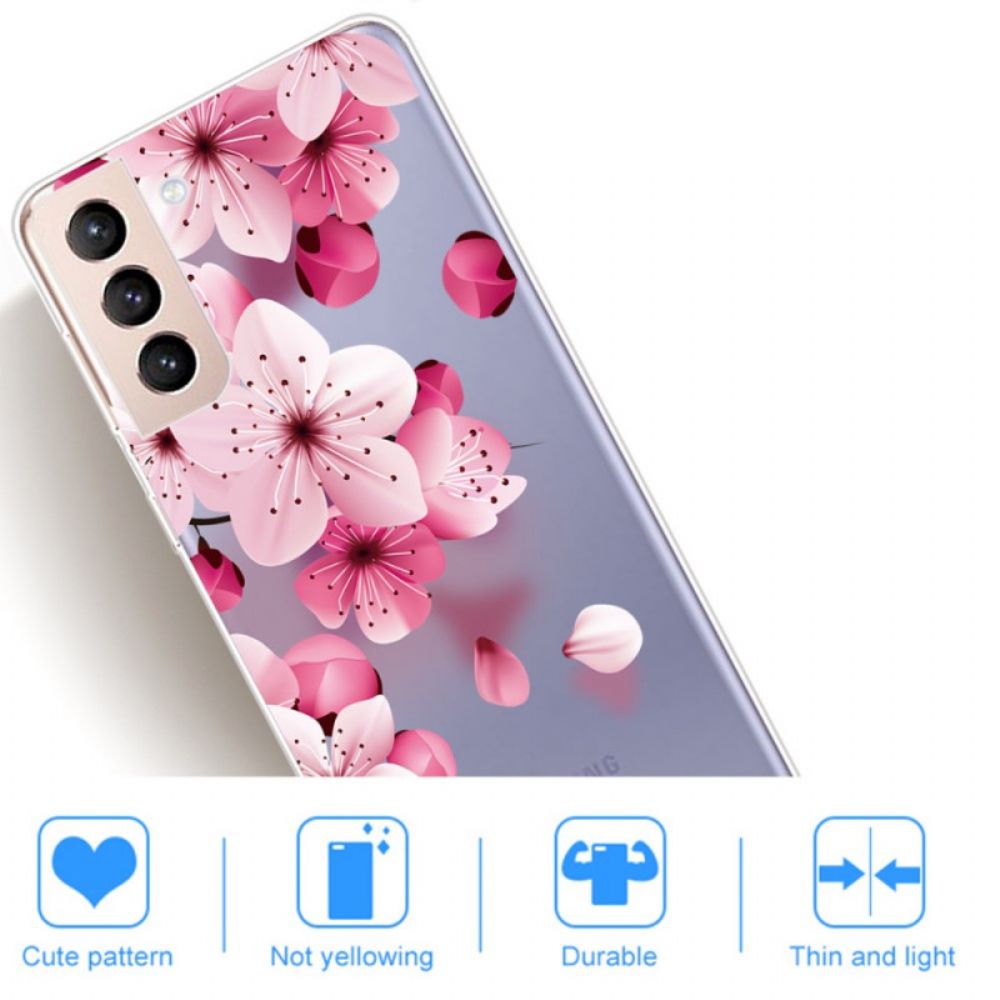 Hoesje voor Samsung Galaxy S22 5G Kleine Roze Bloemen