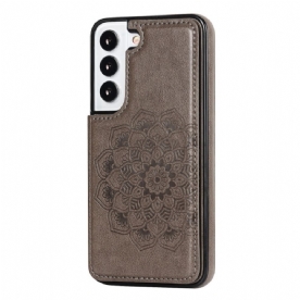 Hoesje voor Samsung Galaxy S22 5G Mandala Print Kaarthouder