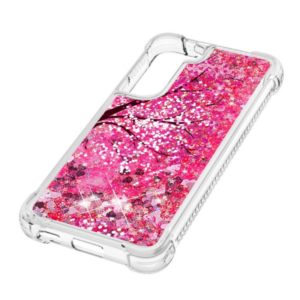 Hoesje voor Samsung Galaxy S22 5G Paillettenboom