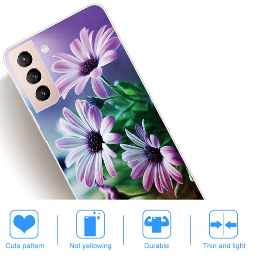 Hoesje voor Samsung Galaxy S22 5G Realistische Bloemen