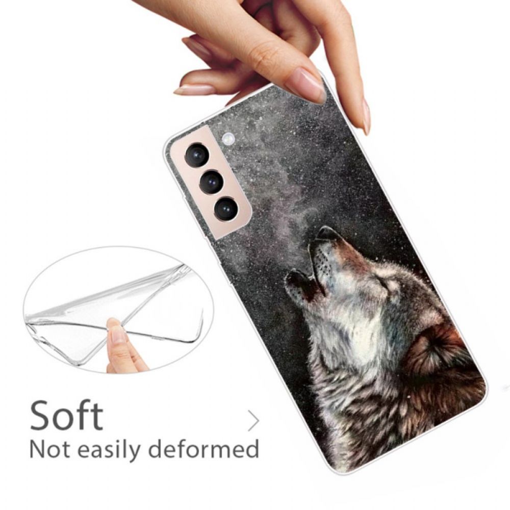 Hoesje voor Samsung Galaxy S22 5G Sublieme Wolf