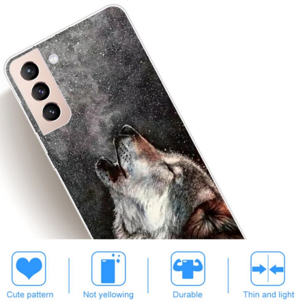 Hoesje voor Samsung Galaxy S22 5G Sublieme Wolf