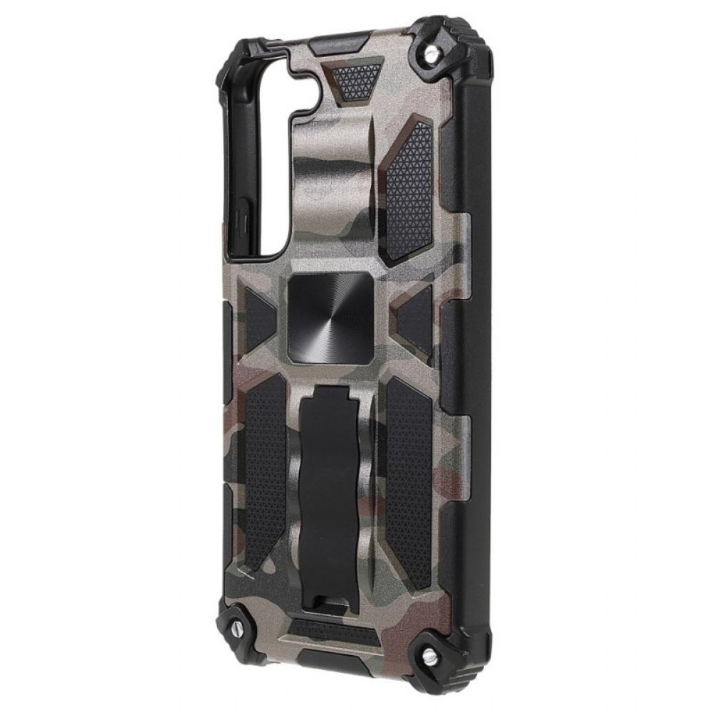 Hoesje voor Samsung Galaxy S22 5G Verwijderbare Ondersteuning Camouflage