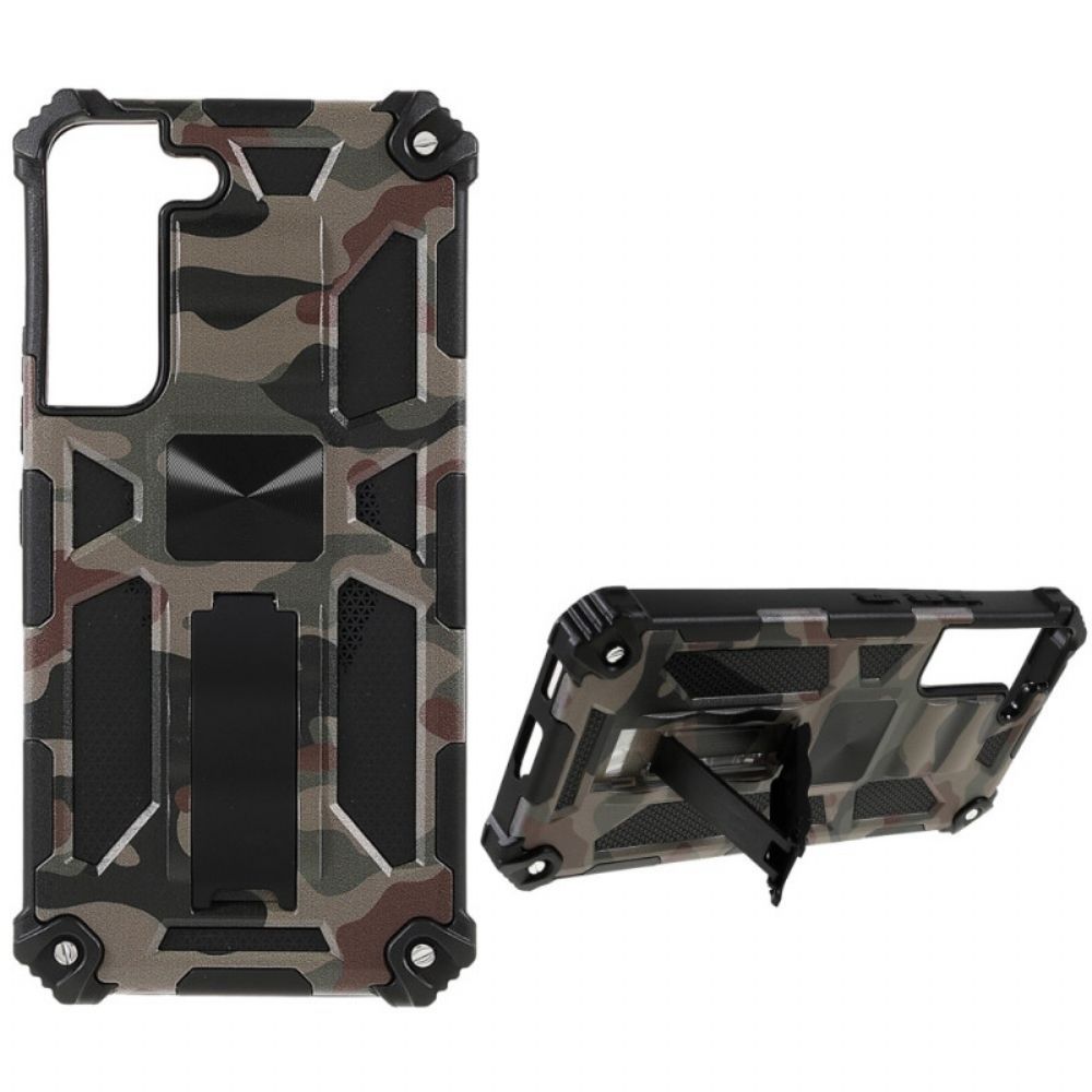 Hoesje voor Samsung Galaxy S22 5G Verwijderbare Ondersteuning Camouflage