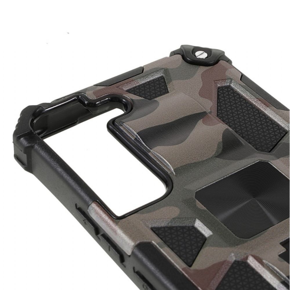 Hoesje voor Samsung Galaxy S22 5G Verwijderbare Ondersteuning Camouflage