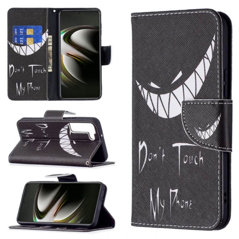 Leren Hoesje voor Samsung Galaxy S22 5G Duivelstelefoon