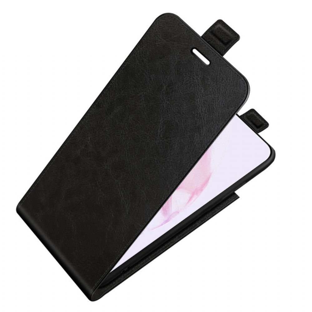 Leren Hoesje voor Samsung Galaxy S22 5G Folio-hoesje Leren Effect Verticale Klep