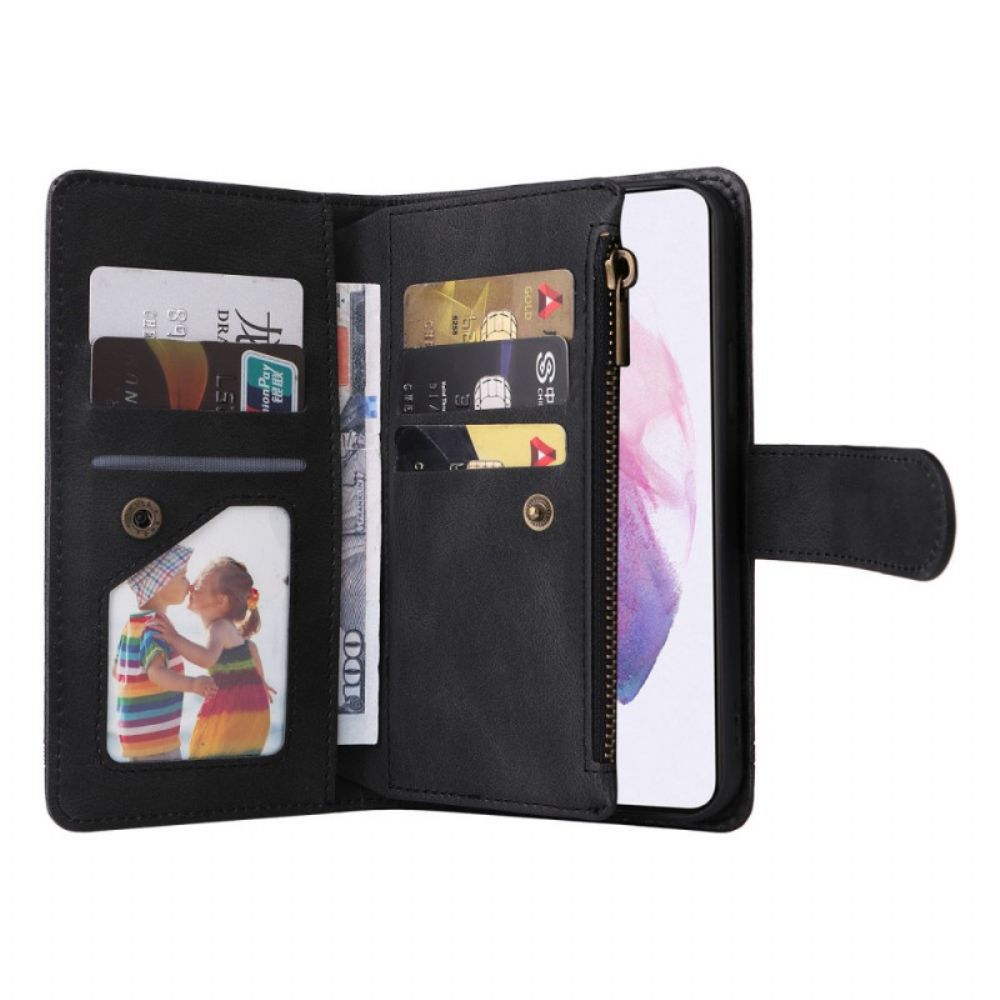 Leren Hoesje voor Samsung Galaxy S22 5G Multifunctioneel Bedrijf