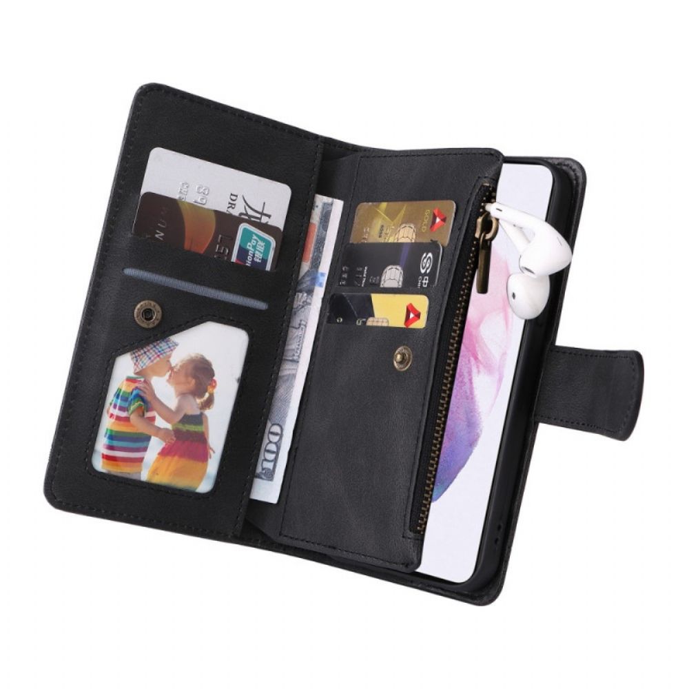 Leren Hoesje voor Samsung Galaxy S22 5G Multifunctioneel Bedrijf