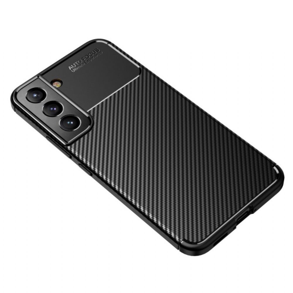 Telefoonhoesje voor Samsung Galaxy S22 5G Flexibele Koolstofvezel