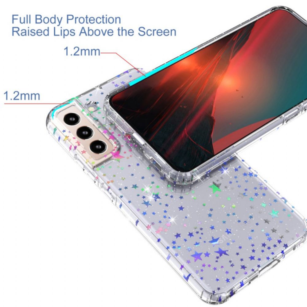 Telefoonhoesje voor Samsung Galaxy S22 5G Flexibele Siliconen Sterren